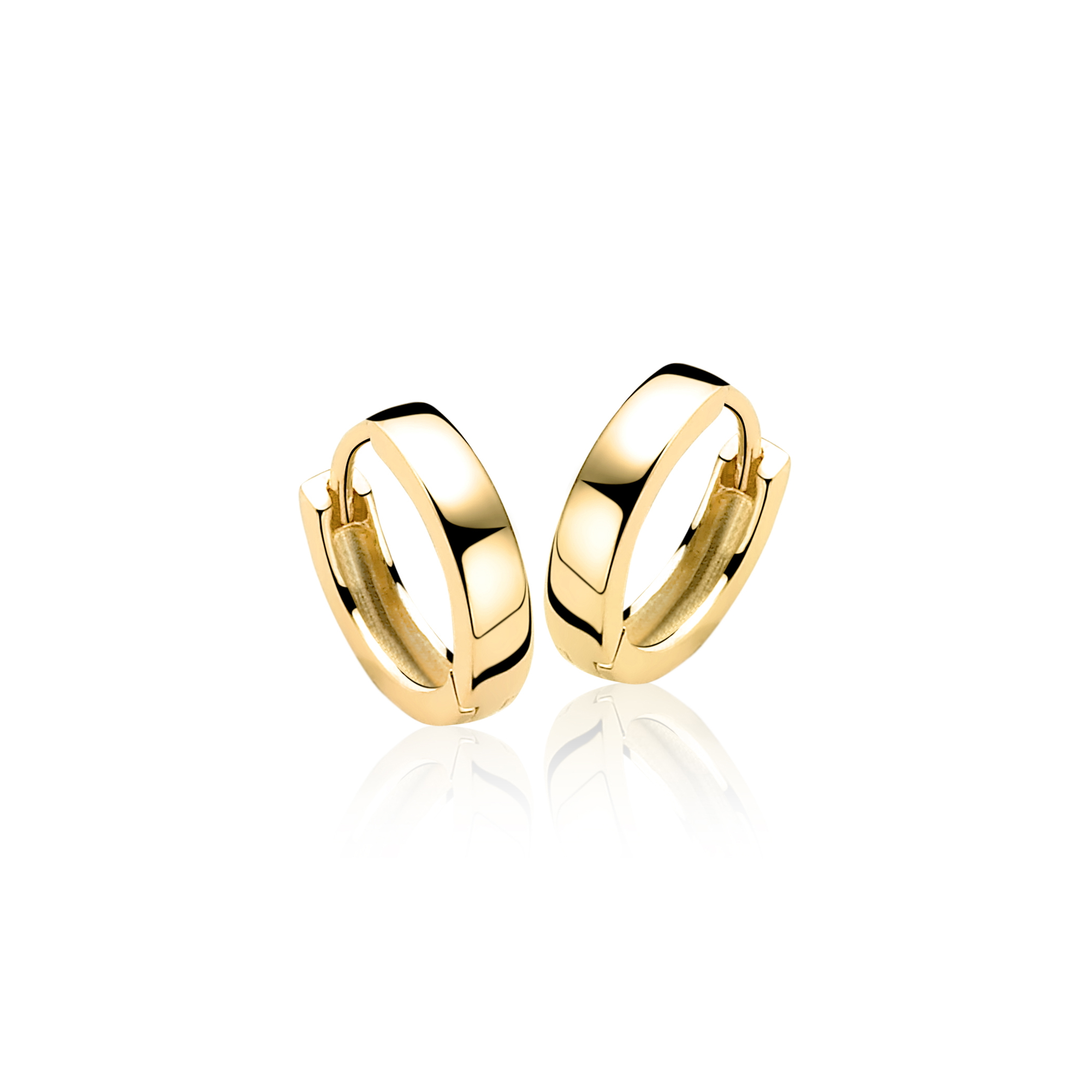 ZINZI silberne Ohrringe gelbvergoldet 15 x 3mm ZIO191G