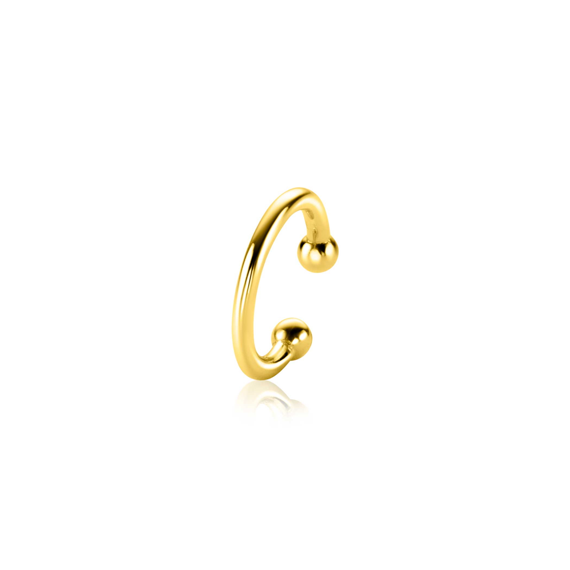 ZINZI zlv. earcuff gg.verg. glad