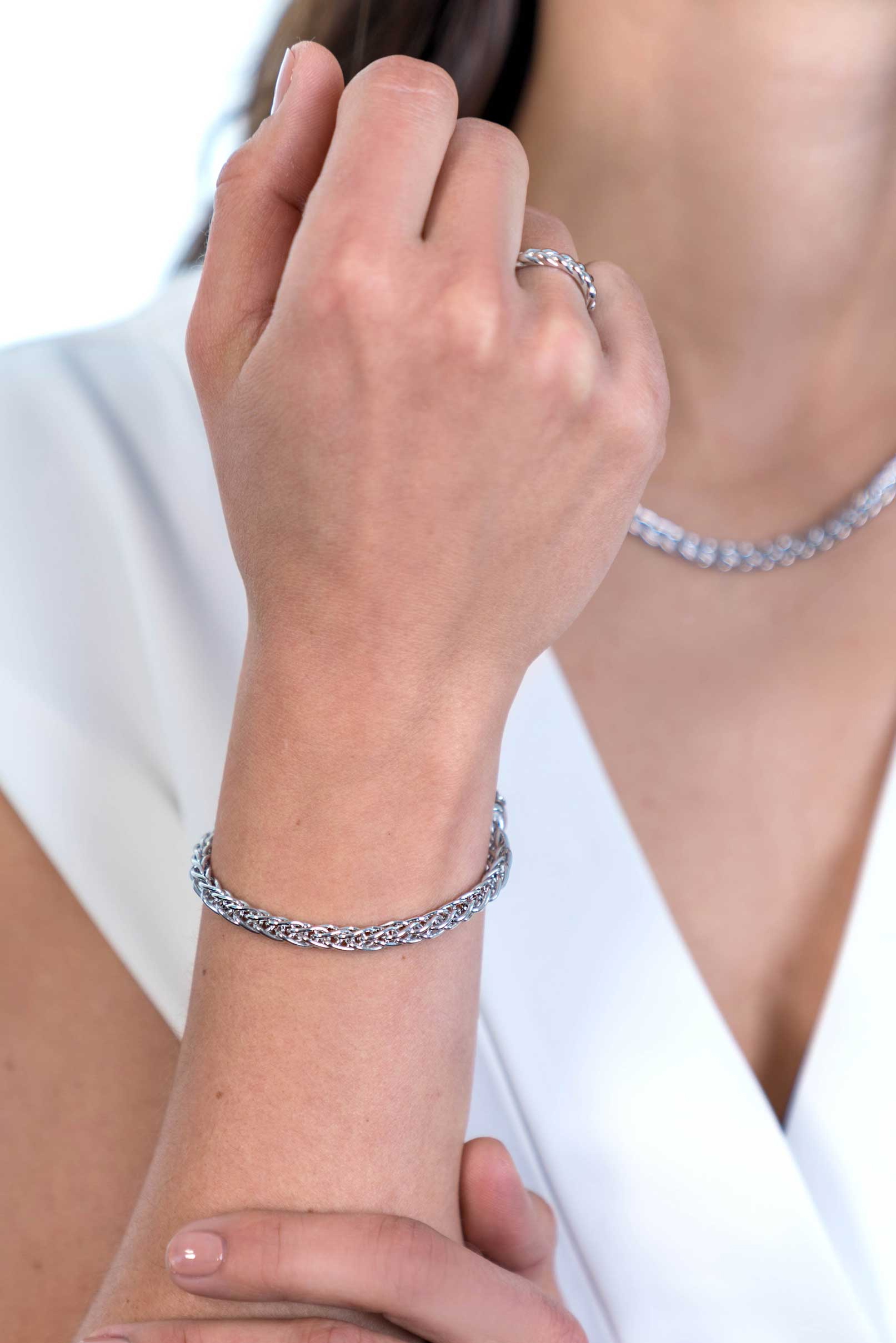 ZINZI silbernes Armband vossenstaart 5mm breit 19cm ZIA2214