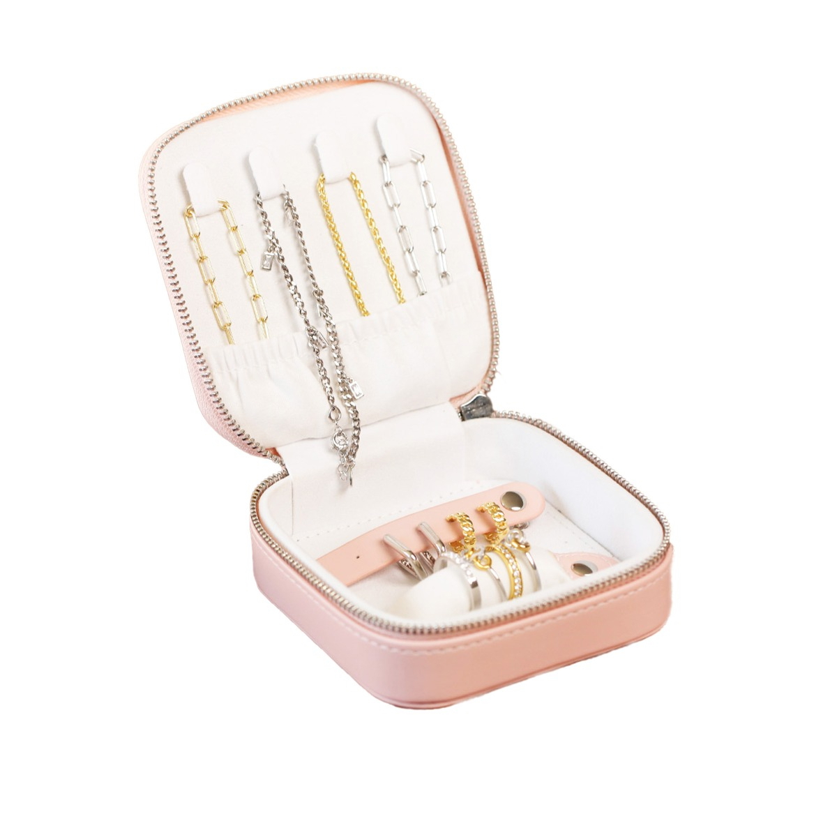 Luxe lichtroze ZINZI sieraden doosje