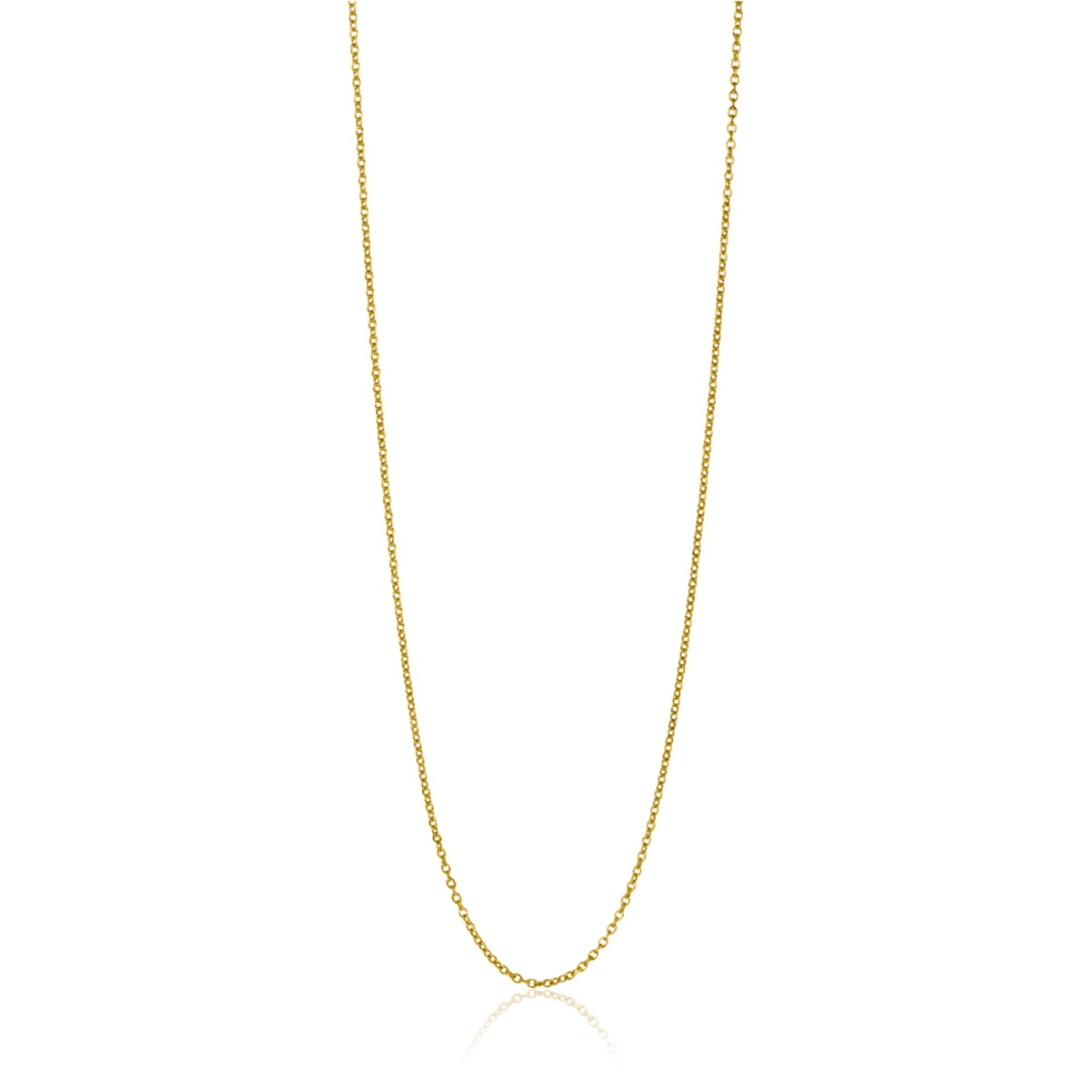 45cm ZINZI 14K Gold Anchor Necklace 0,9mm width ZGLA45-09
