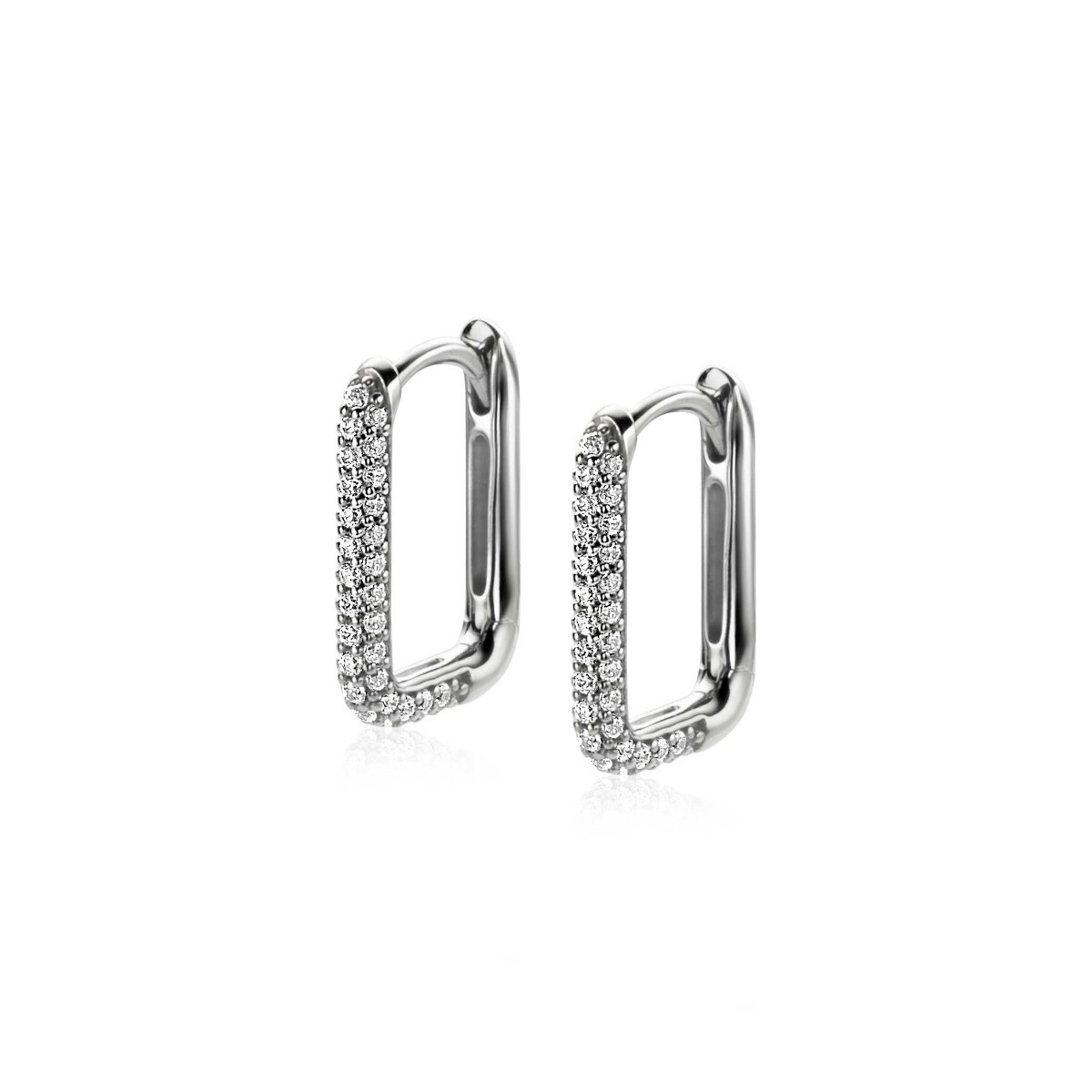 ZINZI zlv. klapcreolen rechthoek zirc. pave 15x2mm