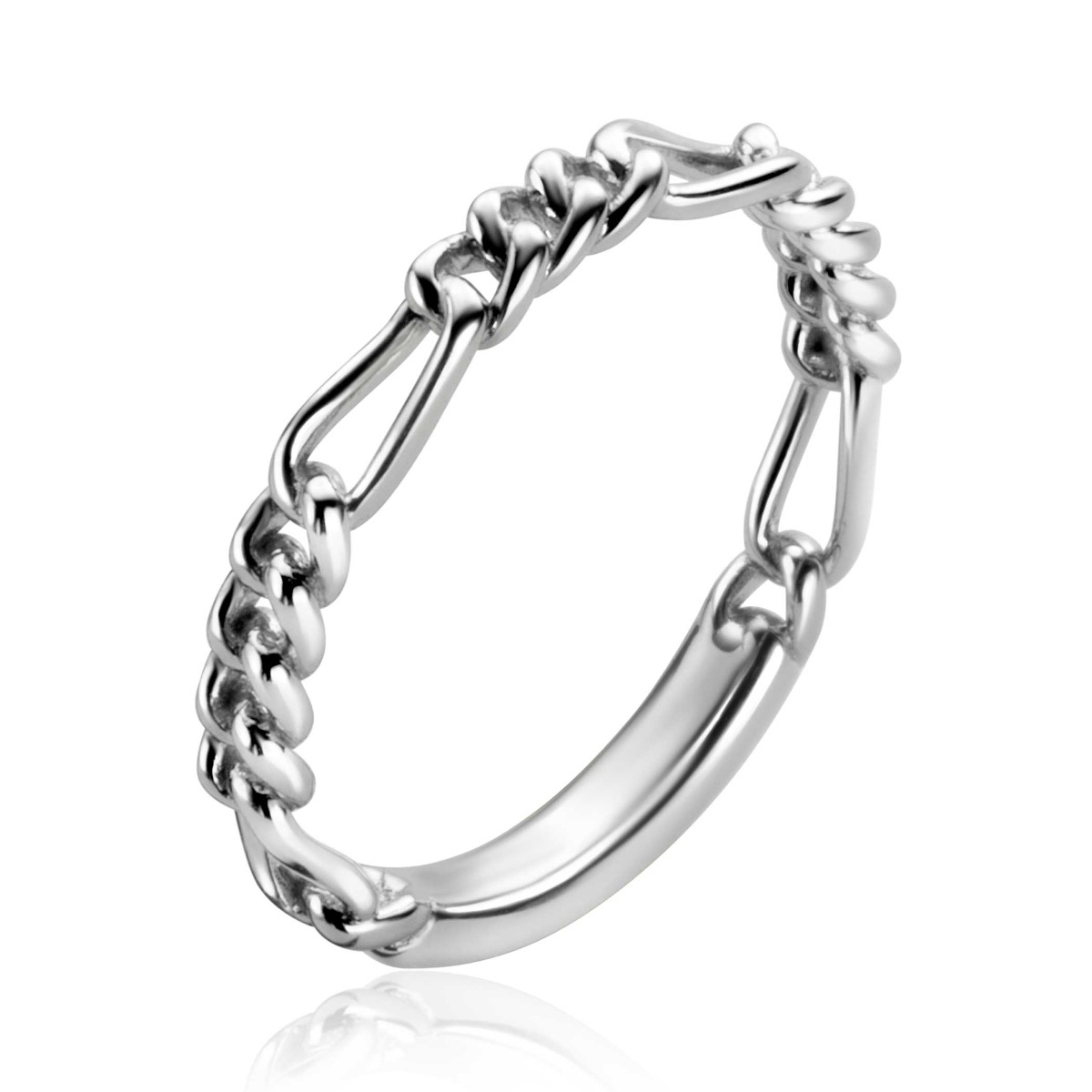 ZINZI zlv. aanschuifring figaro schakel 3mm mt.62