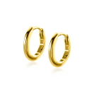 ZINZI GOLD klapcreolen half ronde buis 12,4x1,8mm