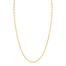 ZINZI Gold 14 karaat gouden massieve marine schakelketting 45cm 2mm breed ZGC577