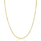 ZINZI Gold 14 karaat gouden massieve Singapore ketting 1,8mm breed 41-43cm ZGC501