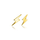 ZINZI GOLD oorknopjes bliksemschicht 10mm
