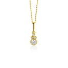 ZINZI GOLD hanger fantasie zirconia's