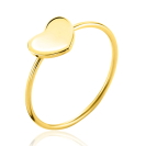 ZINZI Gold 14 karaat gouden ring met glanzend hartje ZGR486
