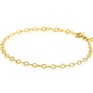 ZINZI GOLD armband ronde schakels gediamanteerd