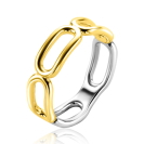 ZINZI zlv. ring gg.verg. open paperclipschakel mt.62