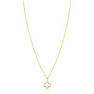 ZINZI zlv.collier gg.verg.hanger open klaver/oog zirc.