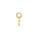 ZINZI Gold Plated Letter Earrings Pendant I price per piece ZICH2145I (excl. hoop earrings)