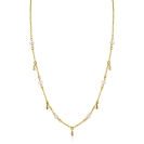 ZINZI zlv.collier gg.verg.met parels en pegeltjes 42/45