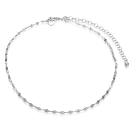 ZINZI silbernes Fantasie-Fußkettchen verdreht 23+4cm ZIE1458