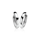 20mm ZINZI zilveren oorringen 3mm glad met luxe klapsluiting ZIO190