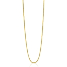 45 cm ZINZI zilveren palmier ketting geel verguld ZILC-P45G