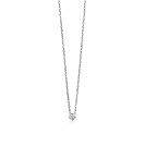 ZINZI silberne Kette mit Anhänger rund 40-43cm ZIC1393