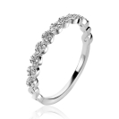 ZINZI zlv. aanschuifring infinity zirc. rondom mt.62