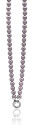 Zinzi zilveren ketting paars 43cm met sluiting ZIC401P-S