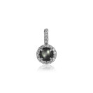 ZINZI Sterling Silver Pendant Dark Grey Mother-of-Pearl ZIH1039Z