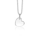 ZINZI silberner Anhänger glatt Herz 12mm ZIH1826