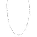ZINZI zilveren ketting met gladde ronde elementen 4mm 42-45 cm ZIC-BF151