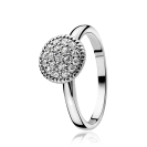 ZINZI silberner Ring weiß ZIR930