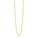 60cm ZINZI zilveren jasseron ketting geel verguld ZILC-J60G