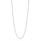 ZINZI Sterling Silver Scroll Chain Necklace with Double Twisted Chains width 42-45cm ZIC2479