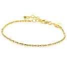 ZINZI zlv. armband geel verguld fantasie