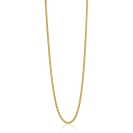 ZINZI zlv. gourmet collier 42 cm geel verguld