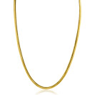 ZINZI zlv. collier gg.verg.platte slang 3.3mm 43+2cm