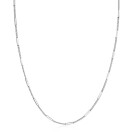 ZINZI zlv. collier gourmet dun met staafjes