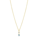ZINZI zlv.collier gg.verg.hanger peer blauw/VK zirc