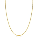 45cm ZINZI Gold Plated Sterling Silver Rope Necklace ZILC-K45G