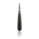ZINZI Sterling Silver Drop Pendant Black ZIH928Z