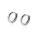 Zinzi zilveren oorringen 12 x 2mm glad met luxe klapsluiting ZIO194