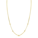 ZINZI zlv. collier gg.verg.gourmet en bolletjes 42+3