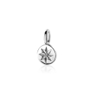 ZINZI zilveren ronde hanger zonnetje ZIH2068 (zonder collier)