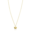ZINZI zlv.collier gg.verg.hanger vlinder met zirc.