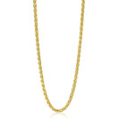 ZINZI zilveren schakelcollier geelverguld palmier 2mm breed 45cm ZIC1931G