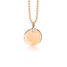 ZINZI silberner Anhänger rosé vergoldet glatt rund 12mm ZIH1825R