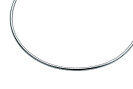 48cm Zinzi silberne omega Halskette 3mm breit ZIOM3-48