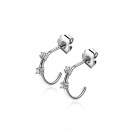 ZINZI silberne Ohrringe 11mm offen Form  weiße Zirkonia ZIO2175