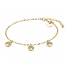 ZINZI gold plated zilveren armband met drie levensboom hangers 8mm 17-20cm ZIA-BF139G
