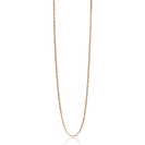 45cm ZINZI Rose Gold Plated Sterling Silver Curb Chain Necklace ZILC-G45R