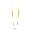 45cm ZINZI Gold Plated Sterling Silver Rolo Chain Necklace ZILC-J45G