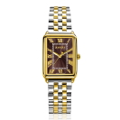 Zinzi Elegance horl.28mm bruine plaat bic.stln.band