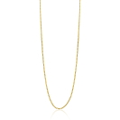 42cm ZINZI 14K Gold Curb Chain Necklace 0,8mm width ZGLG42-08